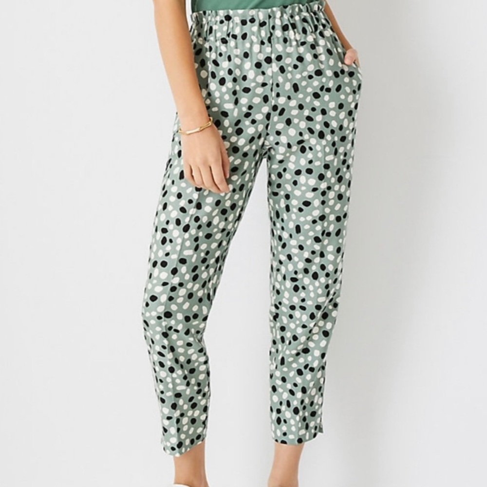 NWT Ann Taylor The Easy Ankle High Rise Pants Size Large Tall